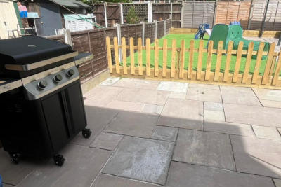 back garden patio