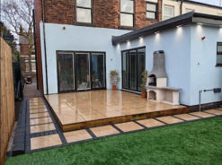 artificial lawn base layer with hardcore